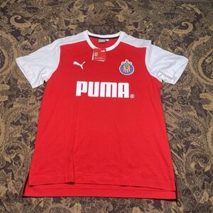 C.D. Guadalajara Chivas Shirt PUMA Mens Size XL Red Logo Soccer  New